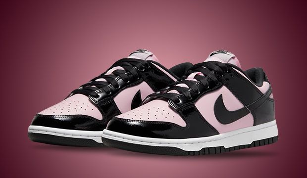 NikeWMNS Dunk Low Black Patent Leather-