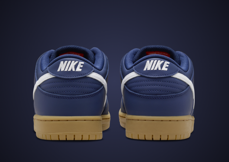 Nike SB Dunk Low Navy Gum Heel