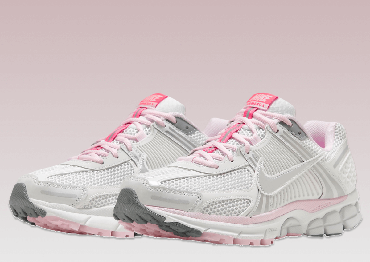 Nike zoom top pink and white