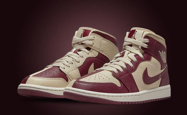 The Air Jordan 1 Mid SE Split Beach Cherrywood Drops October 28th