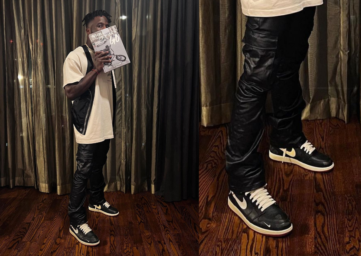 Nigel Sylvester Sports A Brand New Air Jordan 1 High OG In His