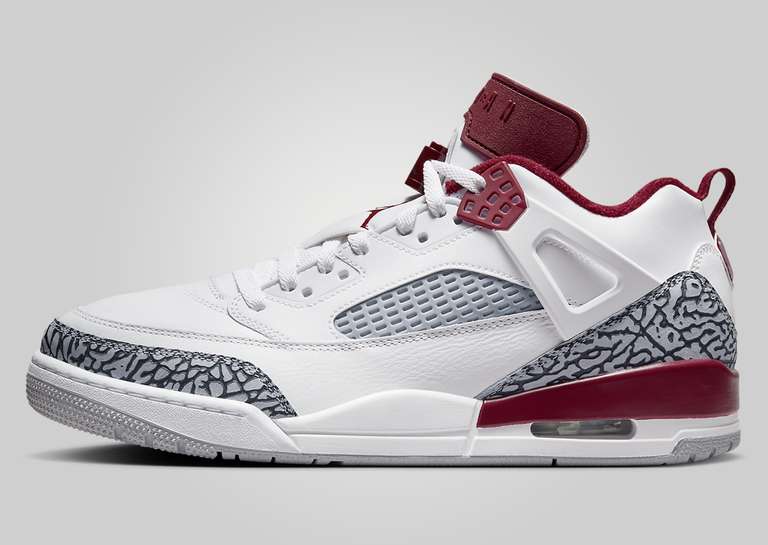 Jordan Spizike Low White Team Red Lateral