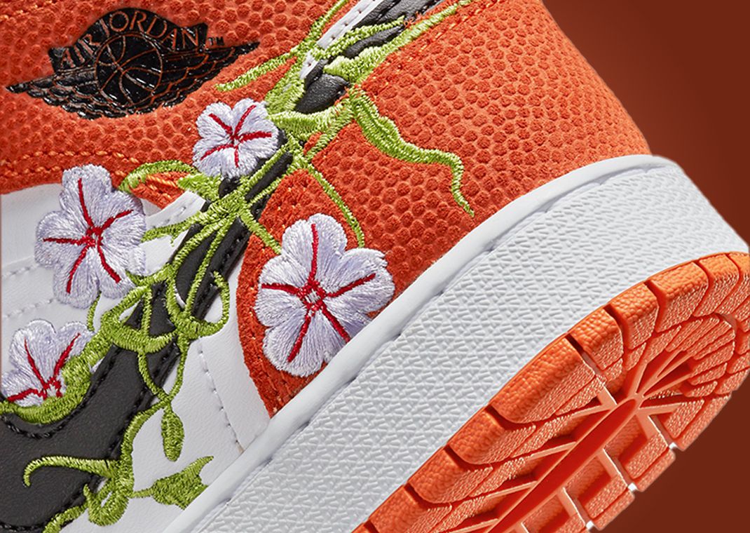 Flowers And Basketballs Combine To Create The Air Jordan 1 Mid SE