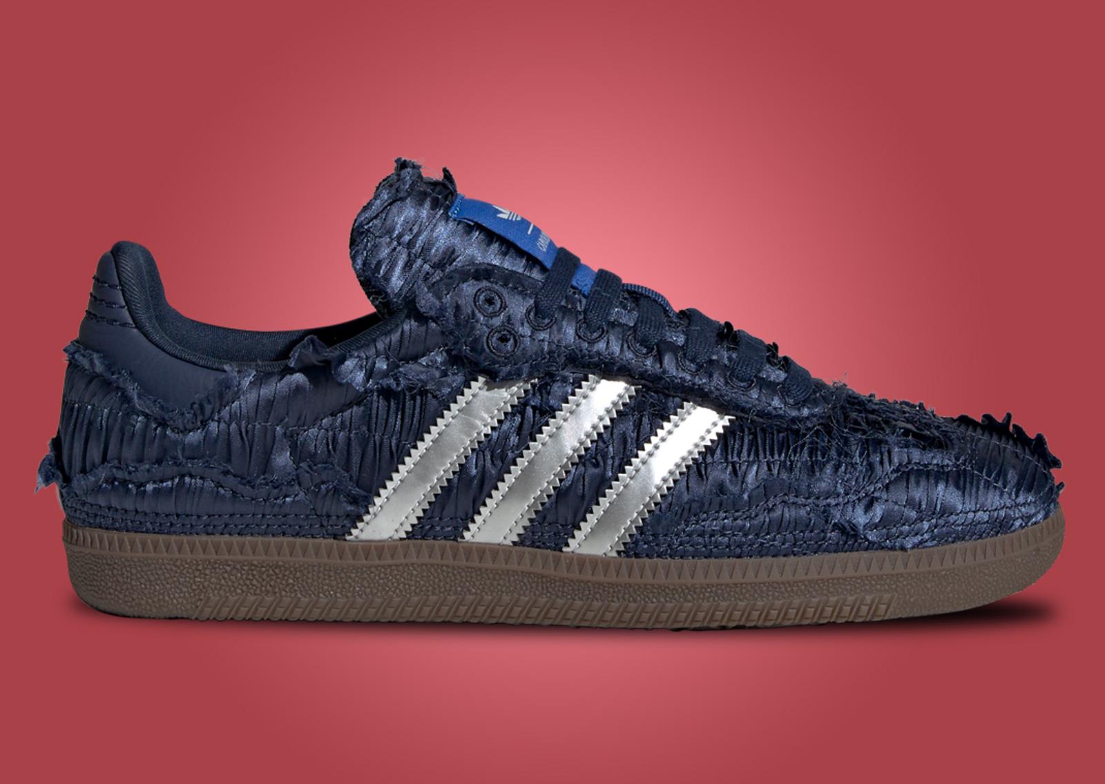 Caroline Hu x adidas Samba OG Dark Blue (W) Lateral