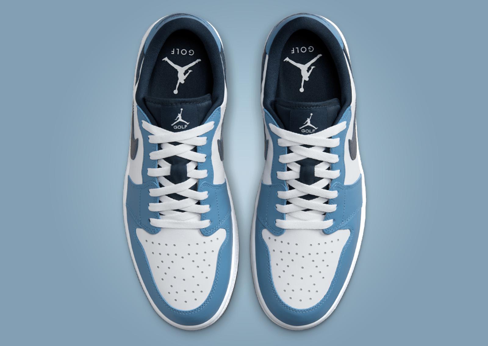 Air Jordan 1 Low Golf White Aegean Storm Top