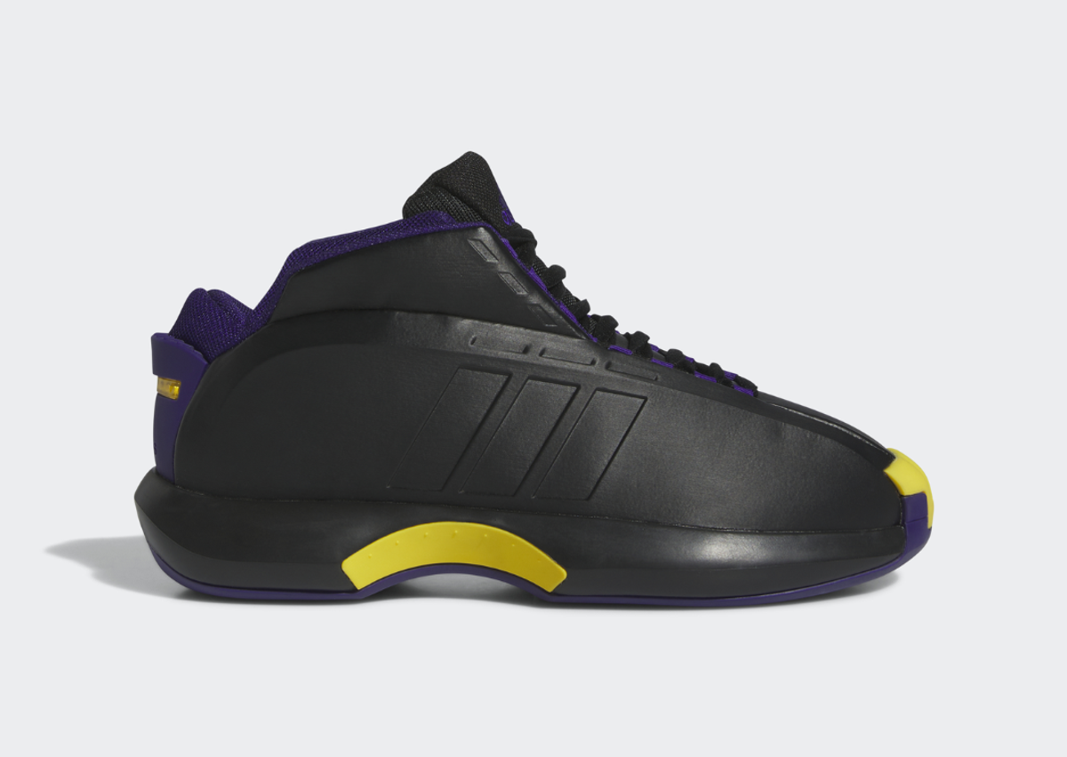 adidas Crazy 1 Black Purple Gold Lateral