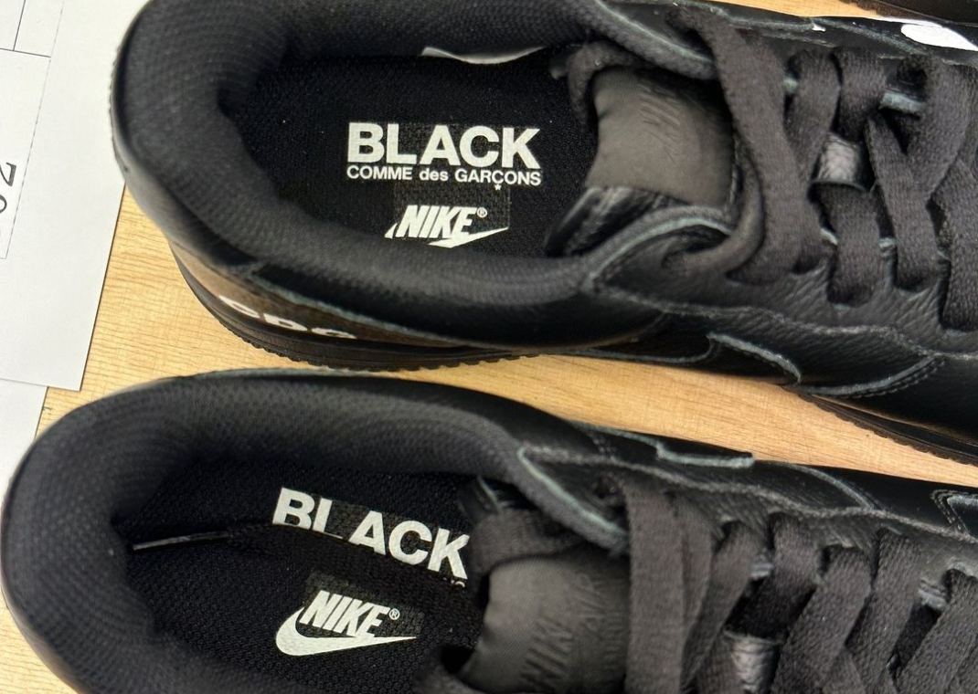 The CDG Black x Nike Air Force 1 Low Black is Available Now