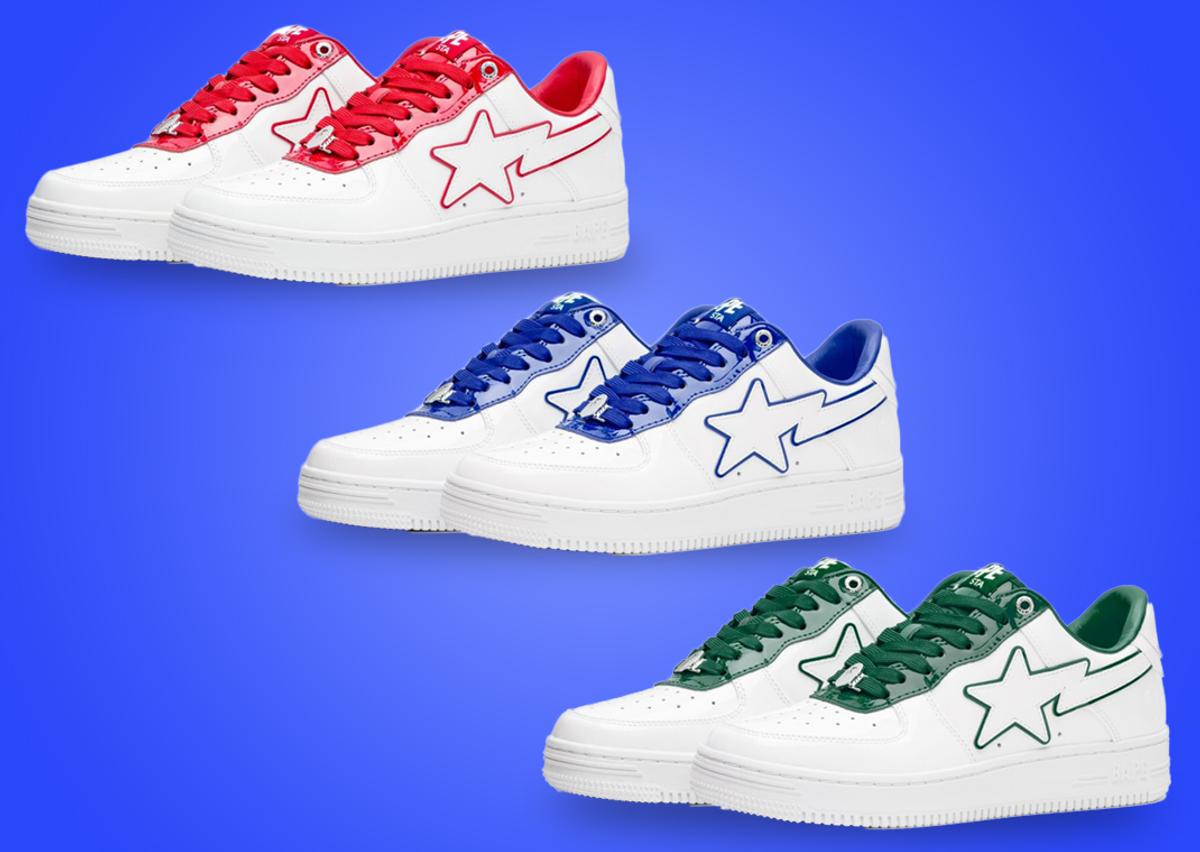 A Bathing Ape Crafts A Patent Leather Pack Of BAPE STA Colorways