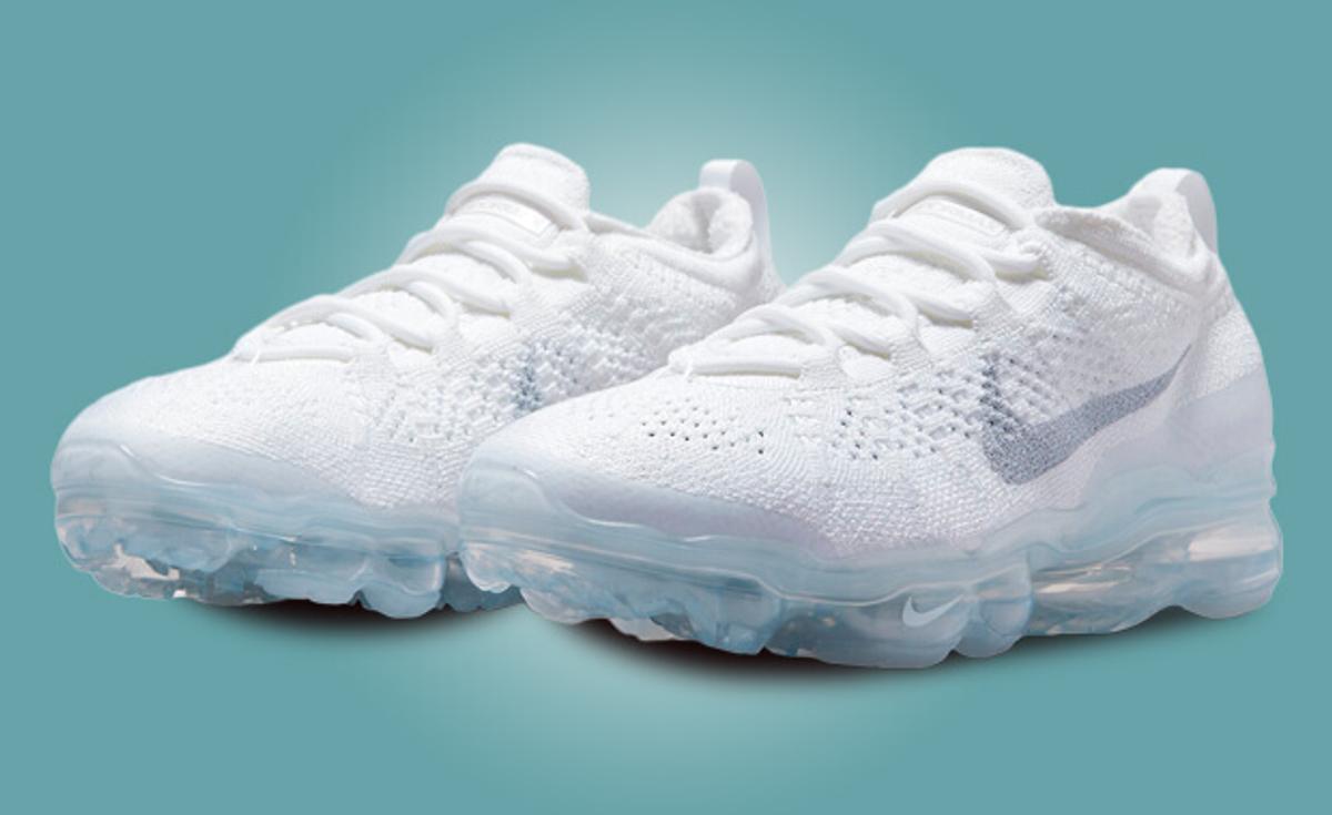 Official Look At The Nike Air VaporMax 2023 Flyknit White Pure Platinum