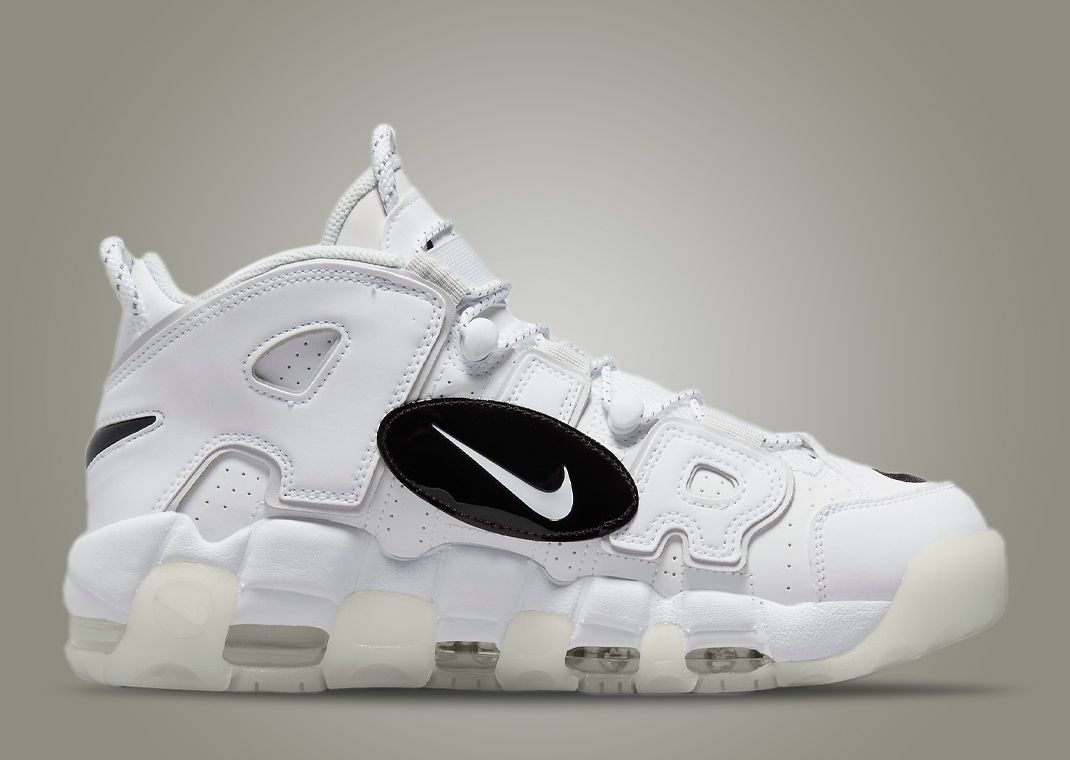 The Nike Air More Uptempo Copy Paste Appears In White
