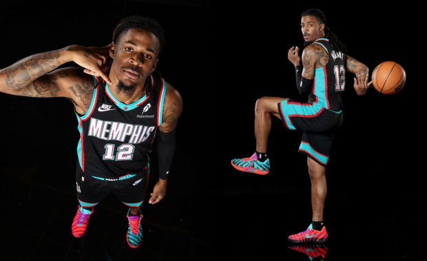 Ja Morant Wears Nike Ja 3 Grizzlies Mismatch PE