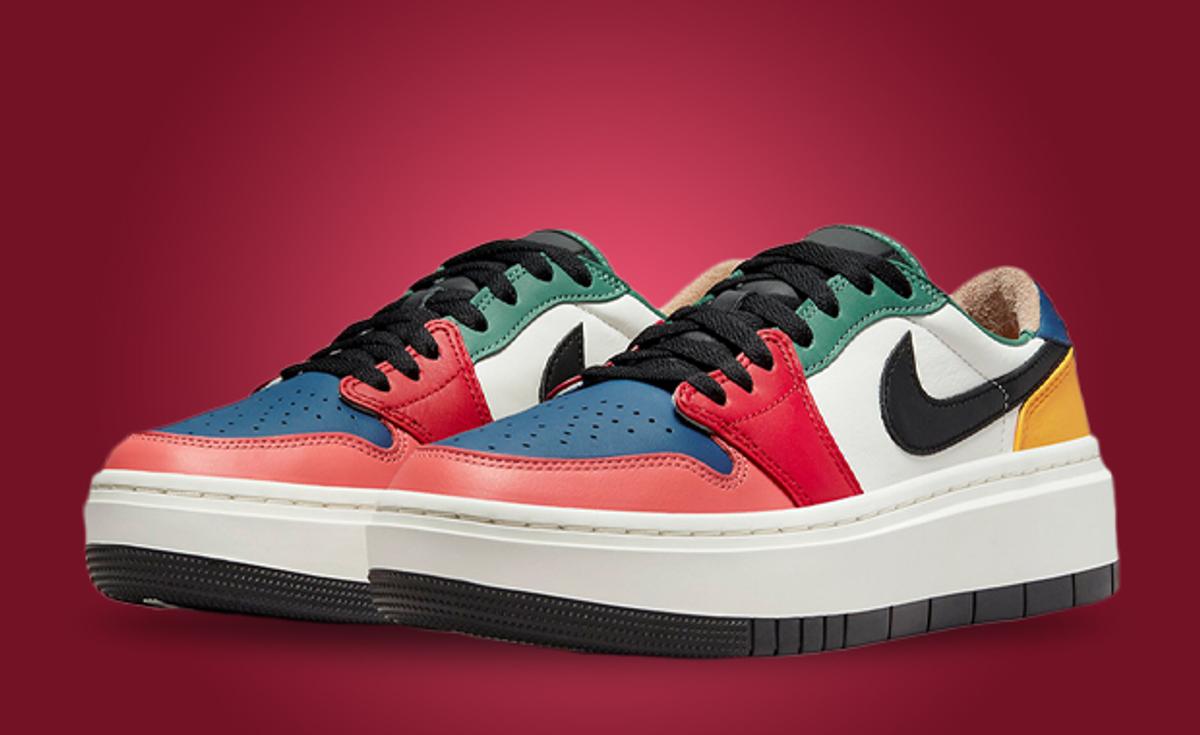 Multi-Colored Leather Covers This Air Jordan 1 Elevate Low