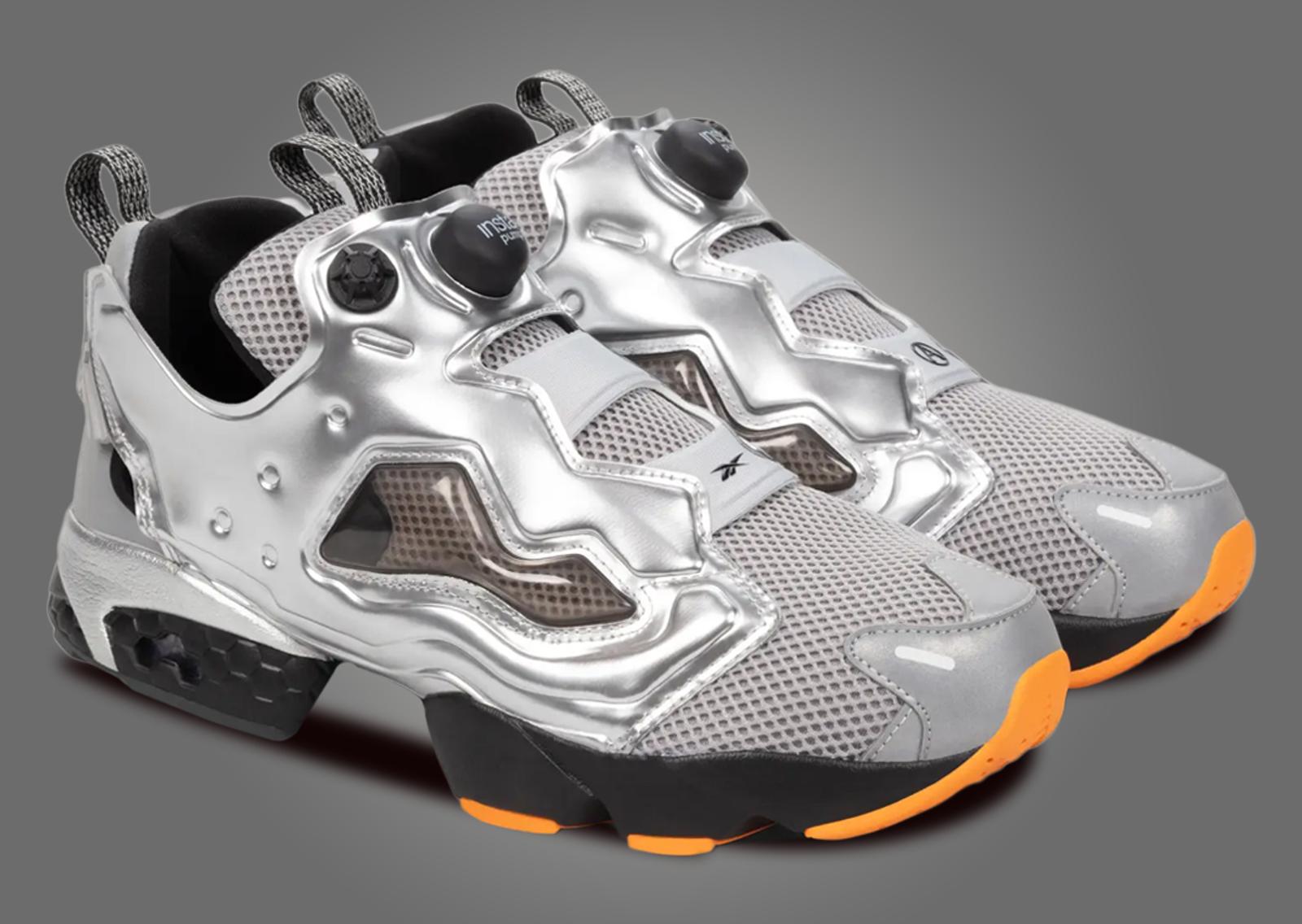 Aries x Reebok Instapump Fury 94 Metallic Silver Angle