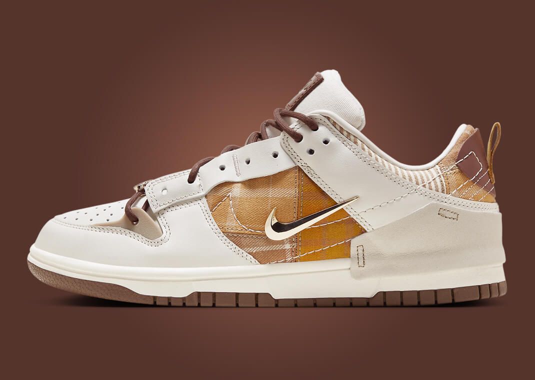 The Women's Nike Dunk Low Disrupt 2 Brown Plaid Releases Spring 2024