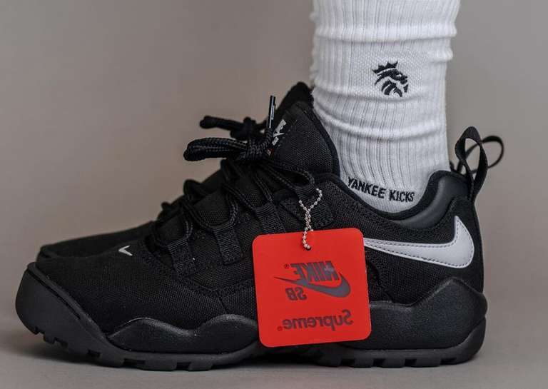 Supreme x Nike SB Darwin Low Black Lateral