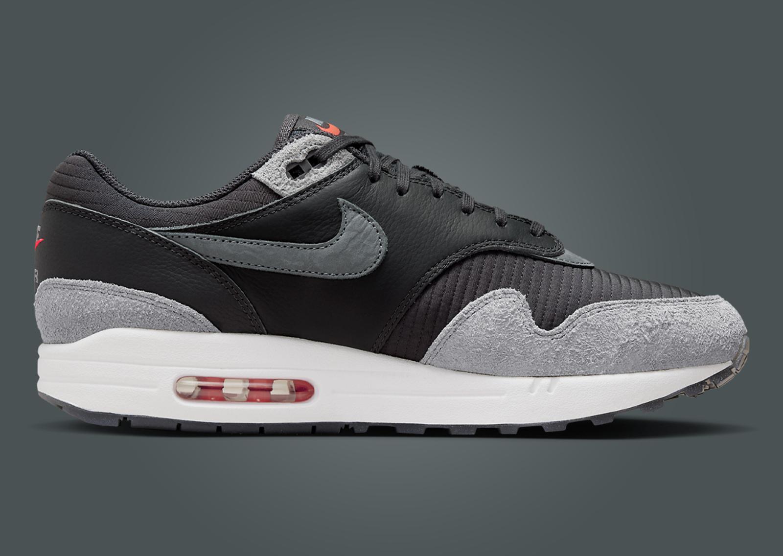 Nike Air Max 1 Premium Dark Smoke Grey Medial Left