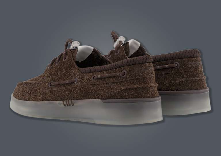 Concepts x Sperry A/O 3-Eye Cup Brown Heel Angle