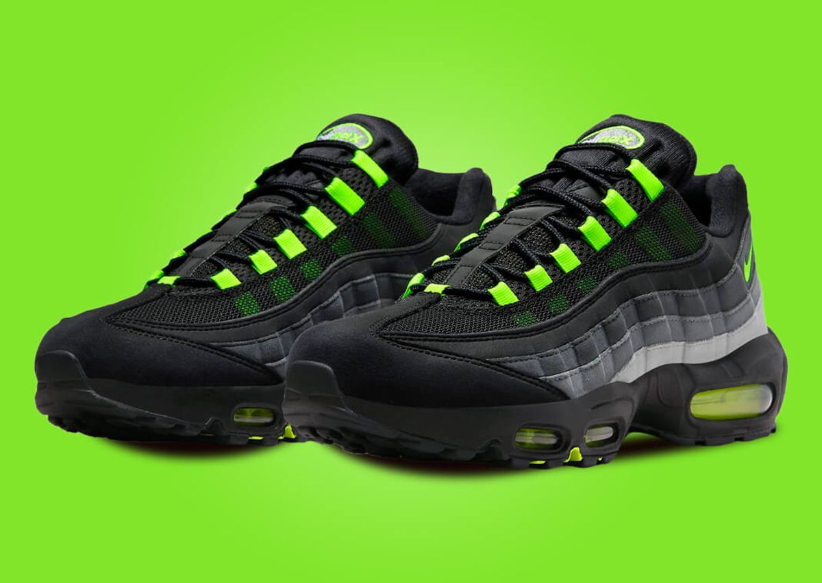Nike air max 95 black electric green Clearance