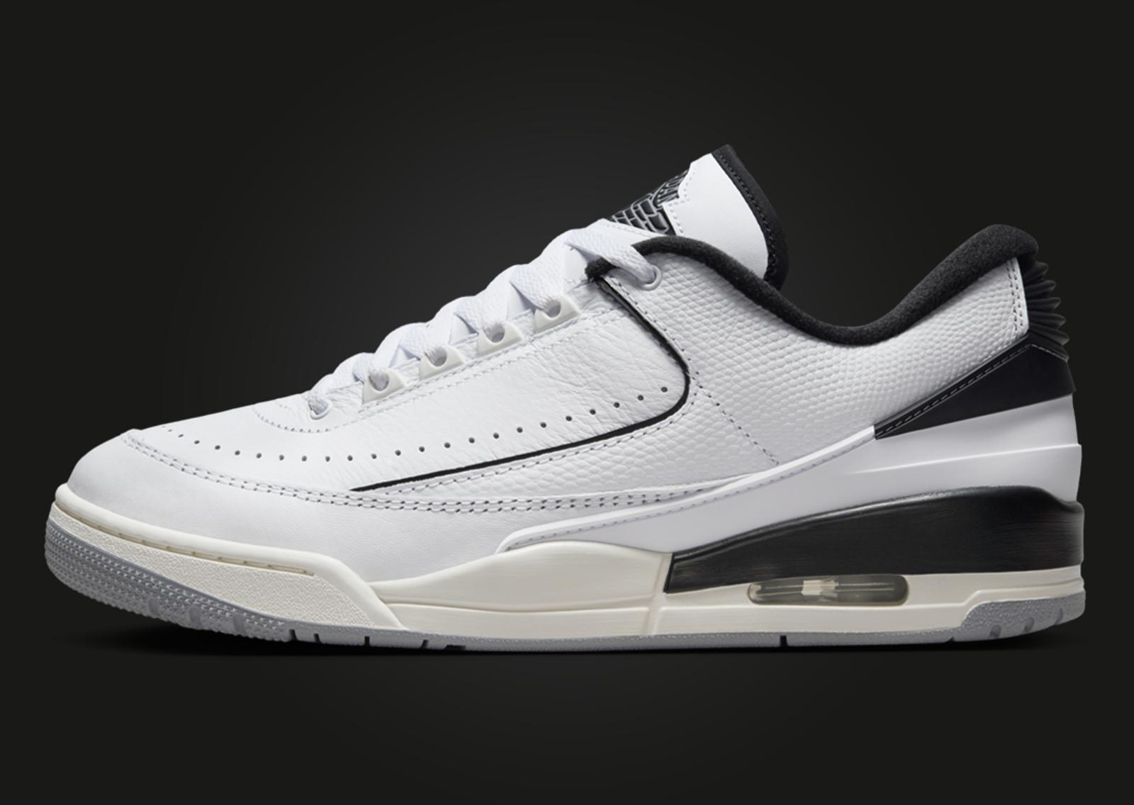 Air Jordan 2/3 White Black Lateral