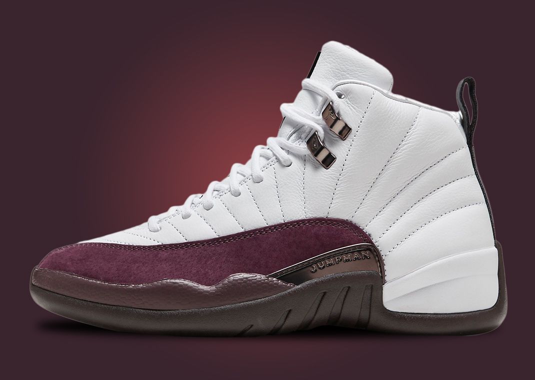 Burgundy jordans clearance 12