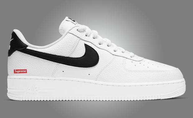 The Supreme x Nike Air Force 1 Low White Black Releases Fall 2025