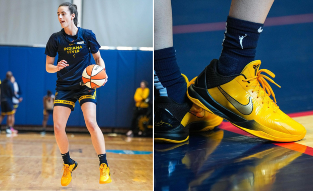 Caitlin Clark Nike Kobe 5 Protro Yellow PE