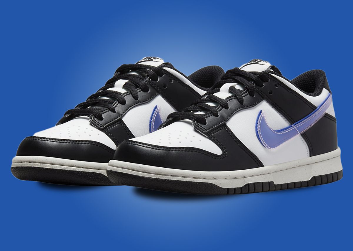 Black blue and white dunks Clearance