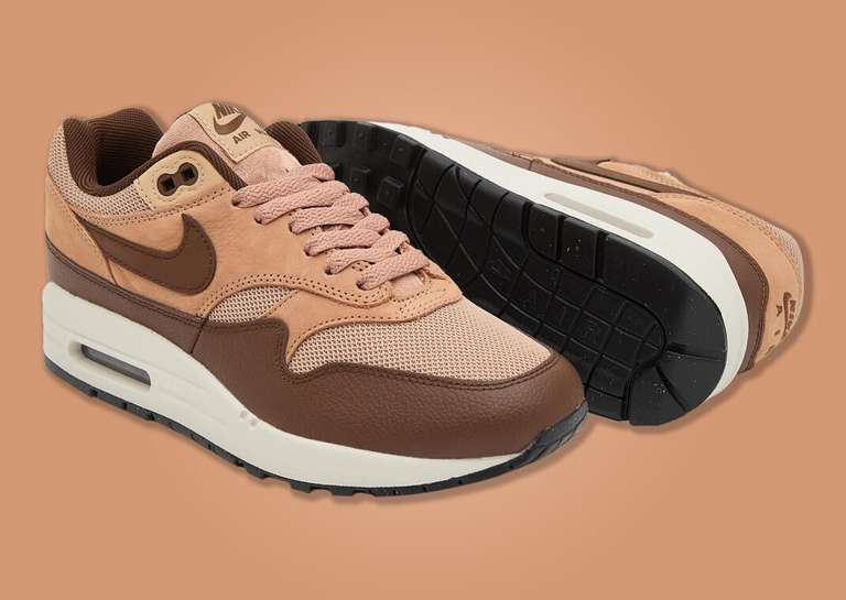 Nike Air Max 1 Cacao Wow Dusted Clay Angle & Outsole