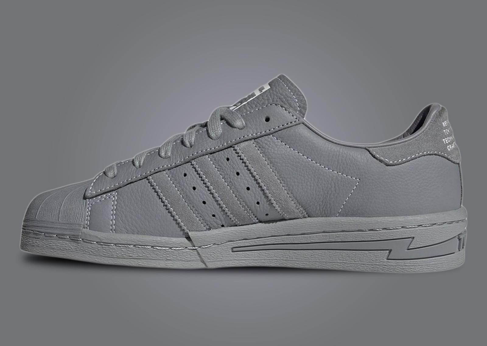 NEIGHBORHOOD x adidas Superstar Grey Medial