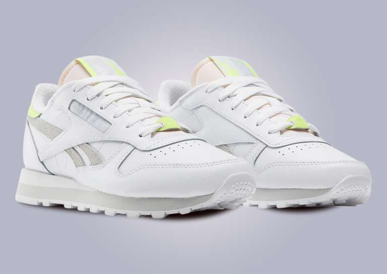 Reebok Classic Leather Create What Makes You Footwear White (W) Angle