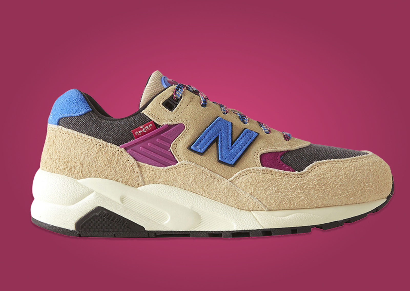 Levi's x New Balance 580 Beige Lateral