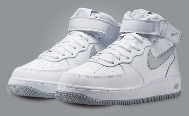 Air force 1 gray and white sale