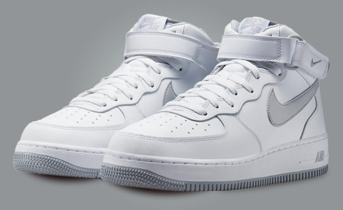 Wolf Grey Hues Contrast This Nike Air Force 1 Mid