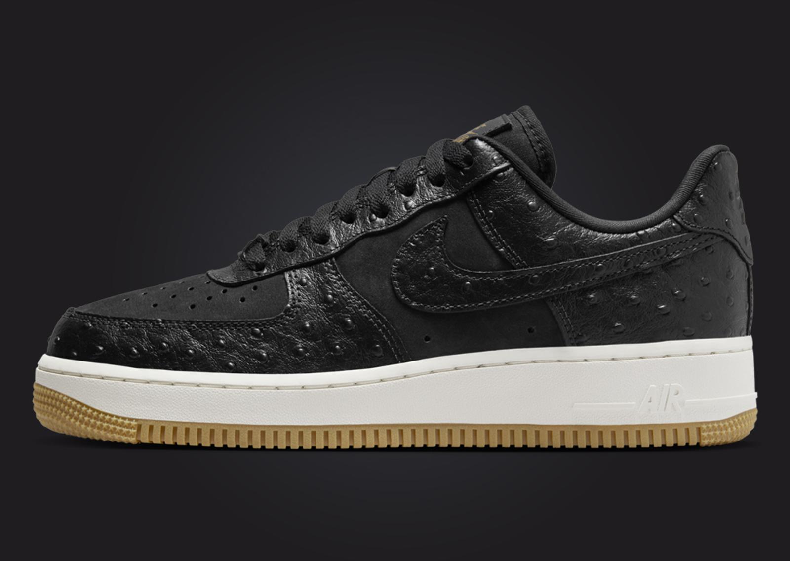 Nike Air Force 1 Low Lux Grandma Black (W) Lateral