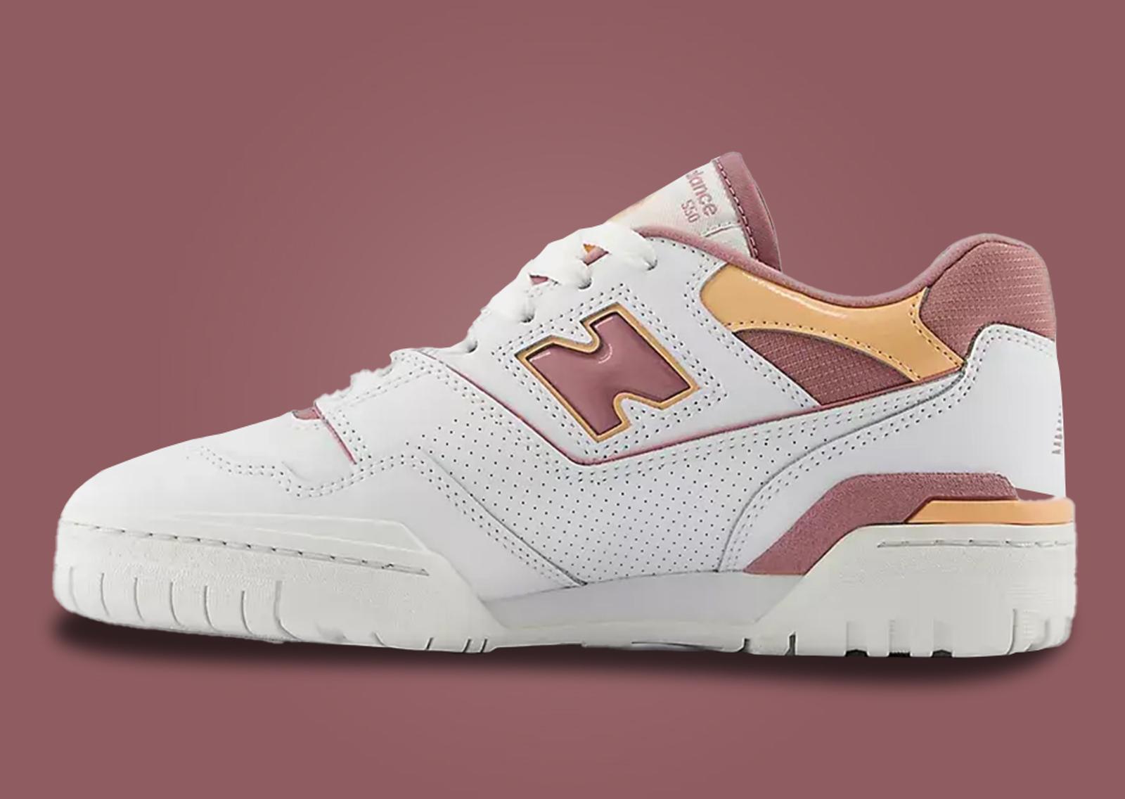 New Balance 550 Rosewood Hazy Peach (W) Medial