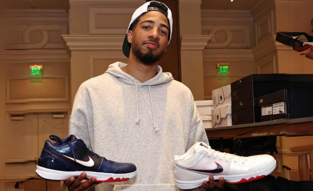 Tyrese Haliburton Debuts Nike Kobe 4 Protro Olympic USA PEs