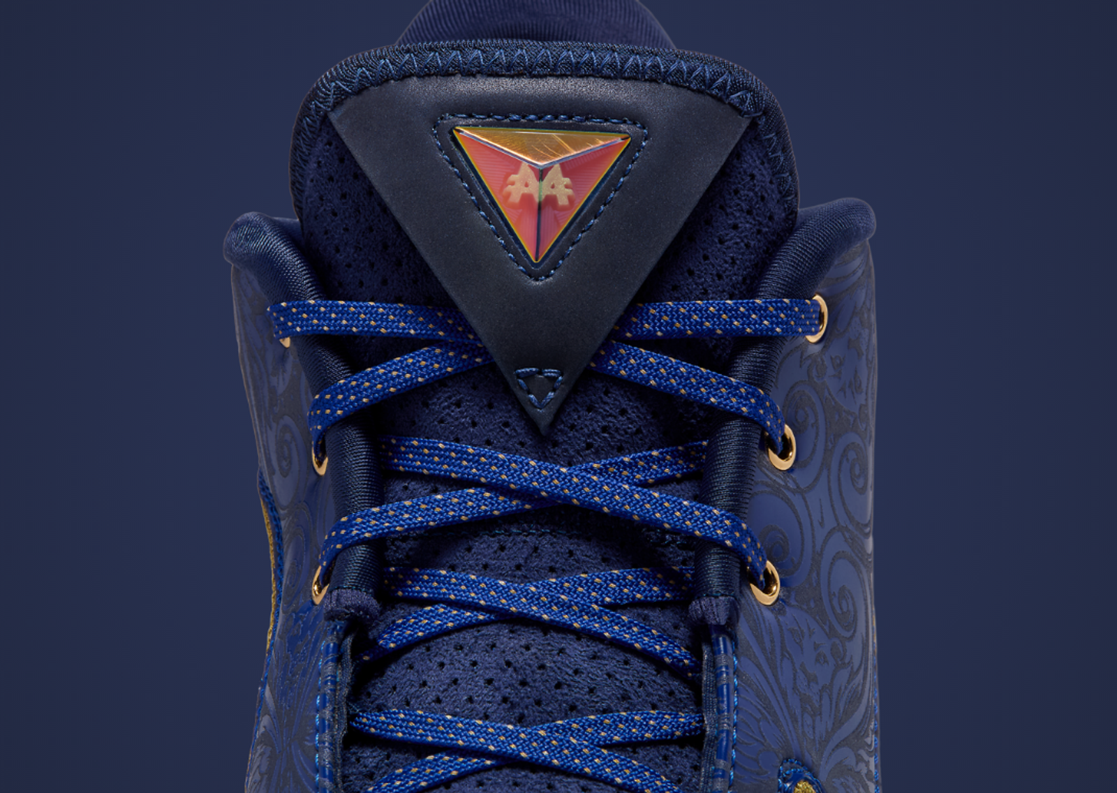 Monopoly x Nike LeBron 22 Deep Royal Blue Tongue Detail