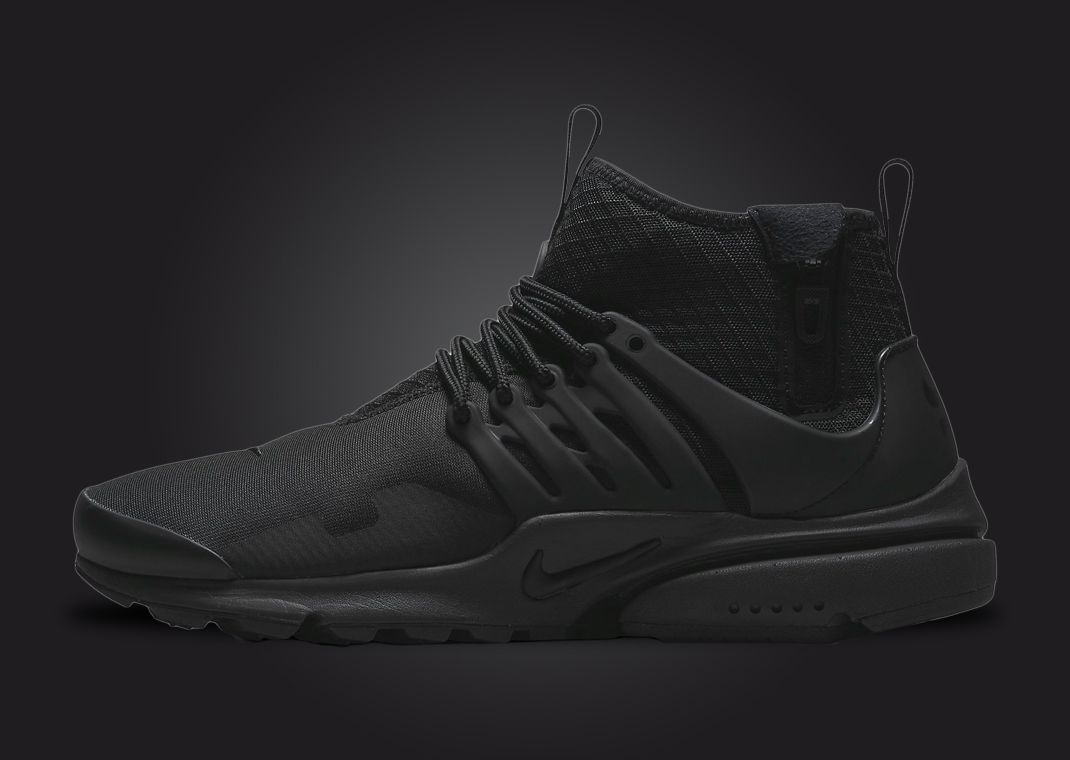 Stealth Up Your Spring Rotation With The Nike Air Presto Mid Utility Triple  Black