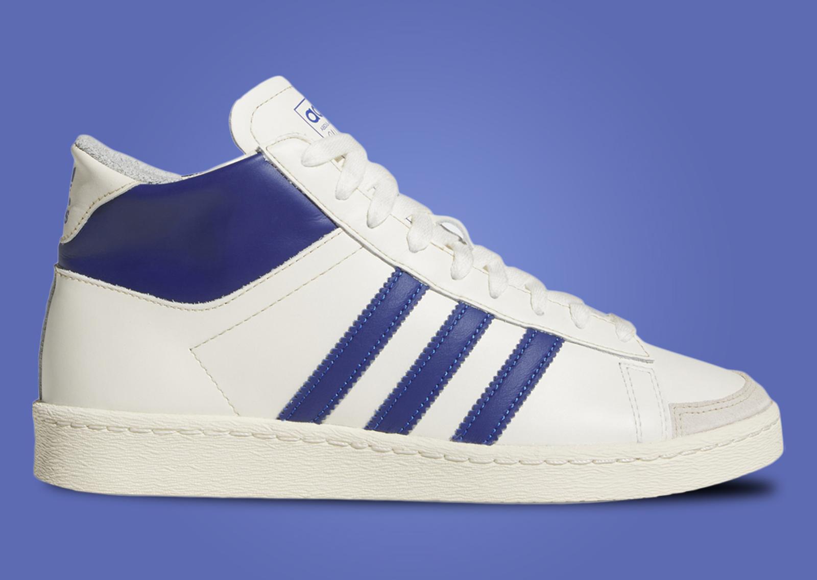 adidas Jabbar Hi Off White Collegiate Royal Lateral