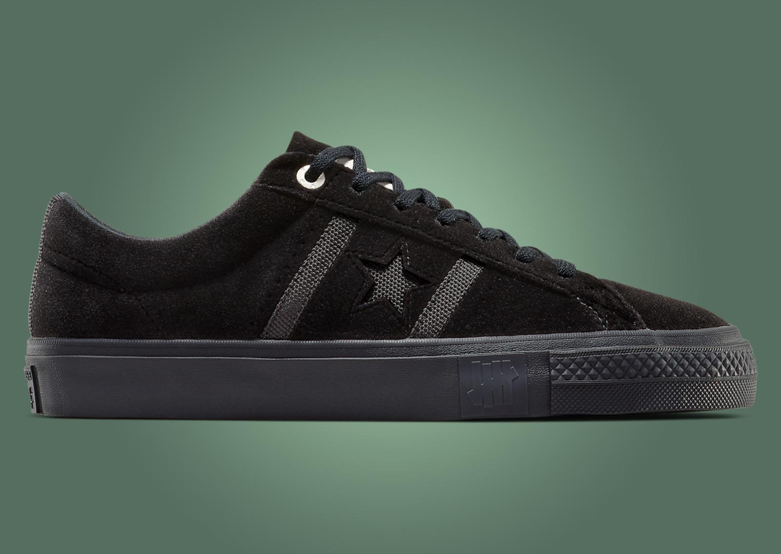 UNDEFEATED x Converse One Star Academy Pro Black Lateral