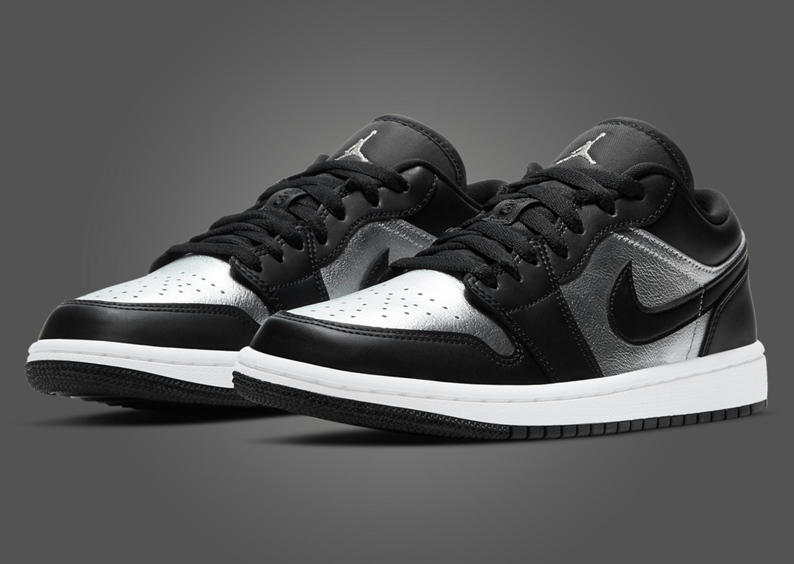 Air Jordan 1 Low Silver Toe (W) Angle