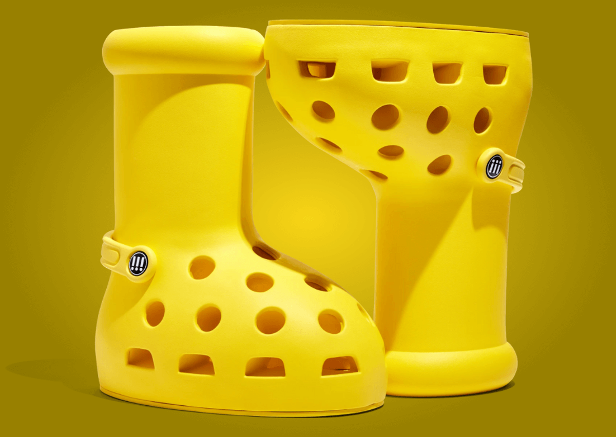 Crocs x MSCHF Big Yellow Boot Trypophobia