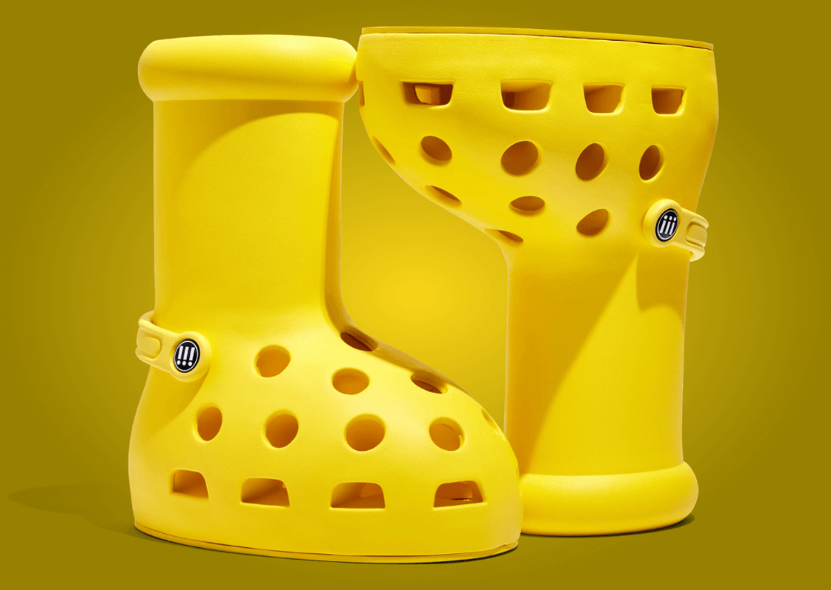 Yellow shop crocs boots