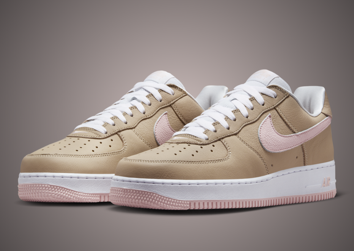 Nike air force top 1 low beige