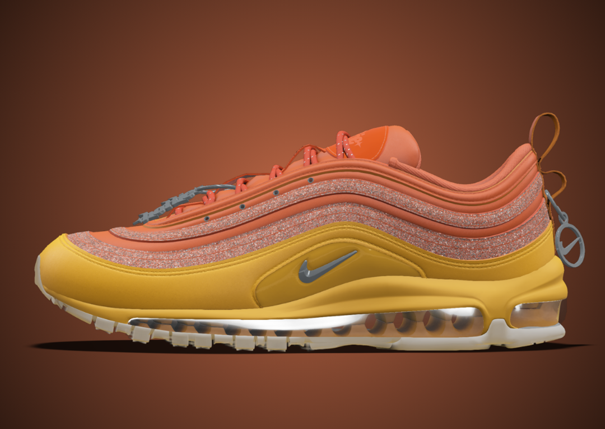 Megan Thee Stallion x Nike Air Max 97 Something For Thee Hotties By You Orange Lateral