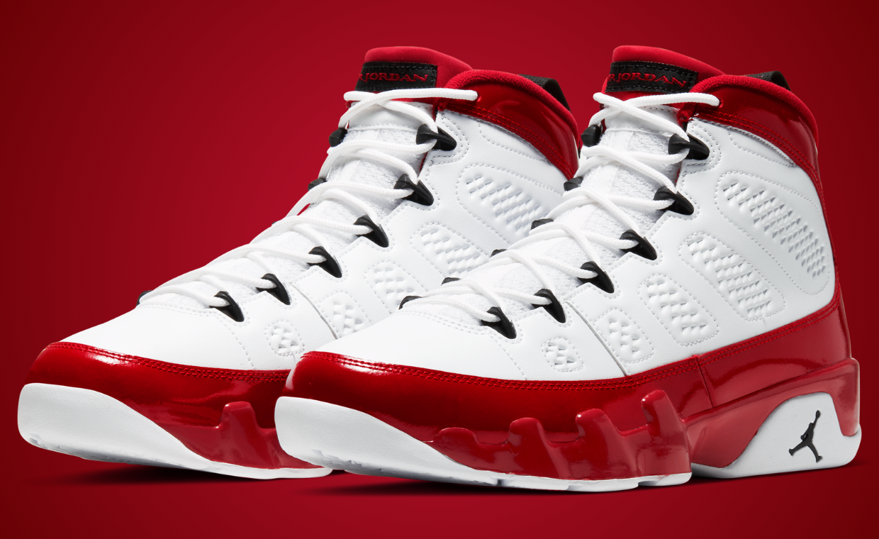 Air Jordan 9 Retro White Gym Red
