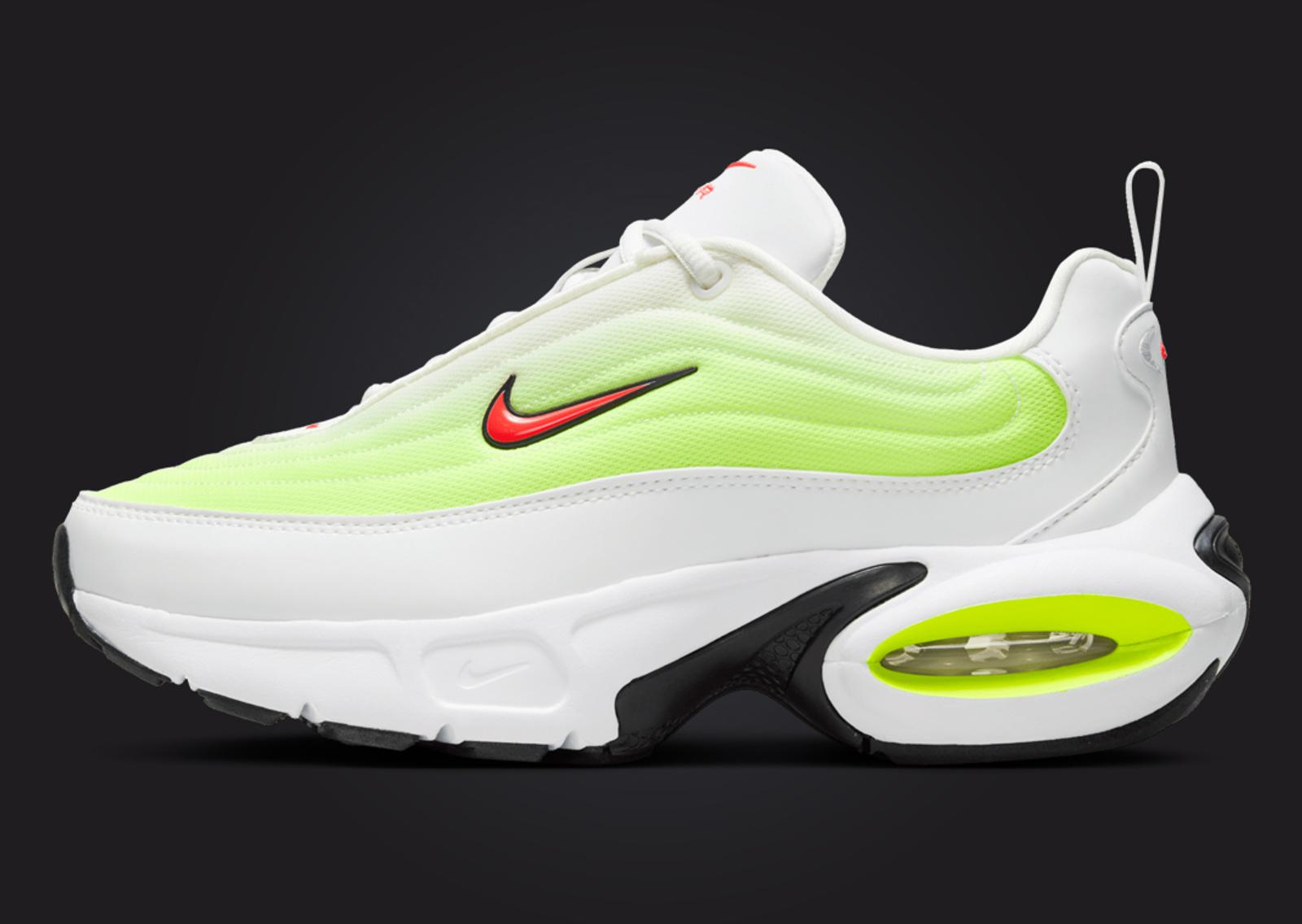 Nike Air Max Portal Summit White Bright Crimson Volt (W) Lateral