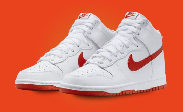 Official Look At The Nike Dunk High White Picante Red