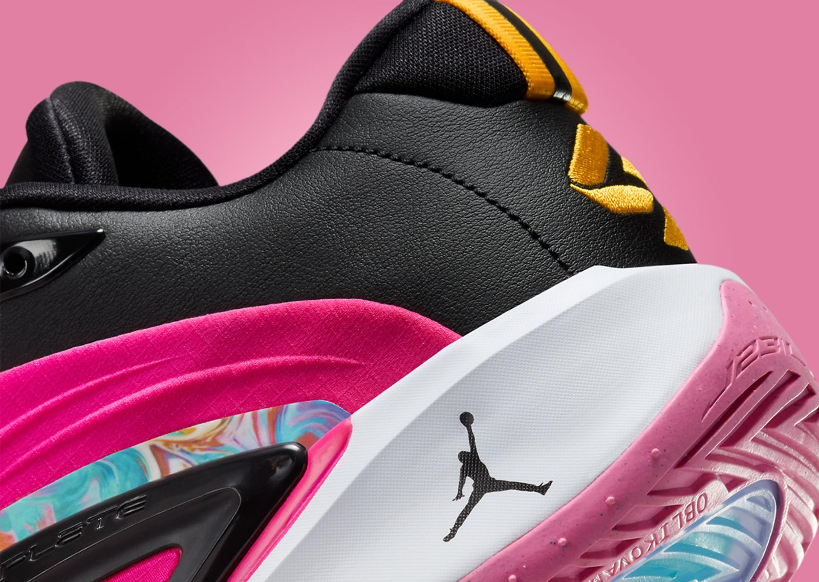 Jordan Luka 3 Imaginarium Pink Prime Heel Detail