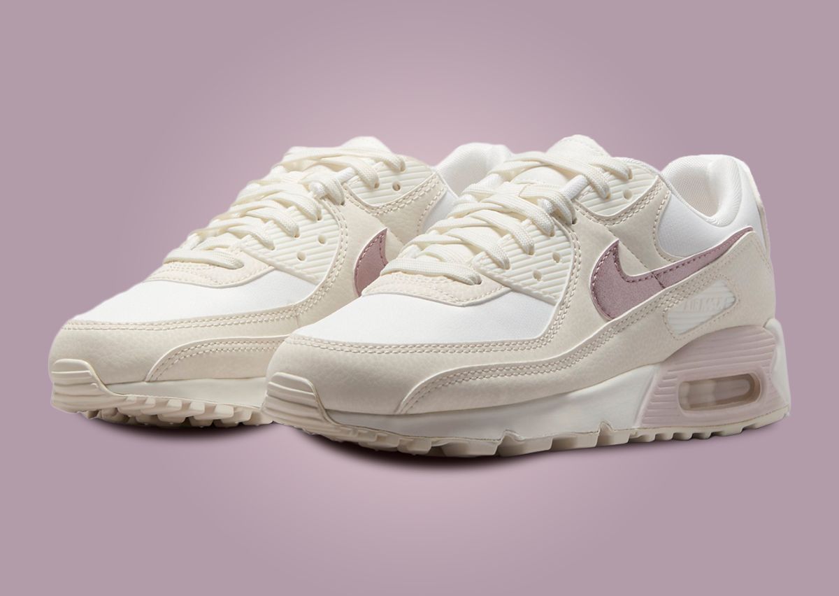 Womens nike air max 90 white and pink Outlet